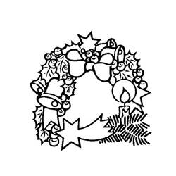 ぬりえページ: クリスマスリース (オブジェクト) #169383 - 無料の印刷可能なぬりえページ