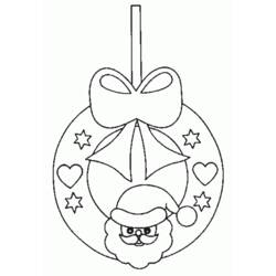 ぬりえページ: クリスマスリース (オブジェクト) #169406 - 無料の印刷可能なぬりえページ