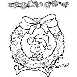 ぬりえページ: クリスマスリース (オブジェクト) #169421 - 無料の印刷可能なぬりえページ