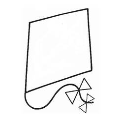 ぬりえページ: 凧 (オブジェクト) #168295 - 無料の印刷可能なぬりえページ