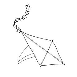 ぬりえページ: 凧 (オブジェクト) #168312 - 無料の印刷可能なぬりえページ