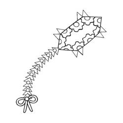 ぬりえページ: 凧 (オブジェクト) #168331 - 無料の印刷可能なぬりえページ
