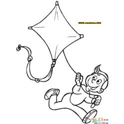 ぬりえページ: 凧 (オブジェクト) #168370 - 無料の印刷可能なぬりえページ
