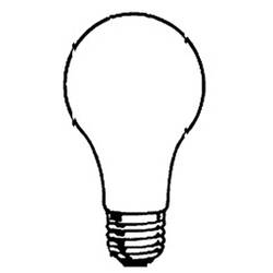 ぬりえページ: 電球 (オブジェクト) #119367 - 無料の印刷可能なぬりえページ