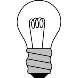 ぬりえページ: 電球 (オブジェクト) #119376 - 無料の印刷可能なぬりえページ