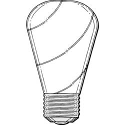 ぬりえページ: 電球 (オブジェクト) #119414 - 無料の印刷可能なぬりえページ