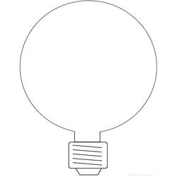 ぬりえページ: 電球 (オブジェクト) #119421 - 無料の印刷可能なぬりえページ