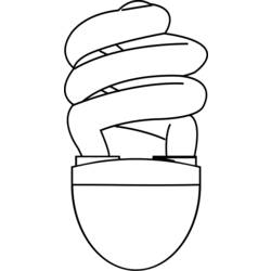 ぬりえページ: 電球 (オブジェクト) #119466 - 無料の印刷可能なぬりえページ