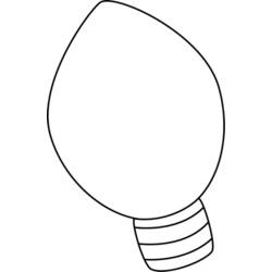 ぬりえページ: 電球 (オブジェクト) #119474 - 無料の印刷可能なぬりえページ