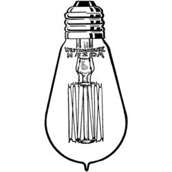 ぬりえページ: 電球 (オブジェクト) #119493 - 無料の印刷可能なぬりえページ