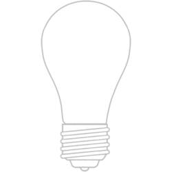 ぬりえページ: 電球 (オブジェクト) #119544 - 無料の印刷可能なぬりえページ