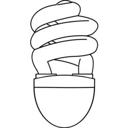 ぬりえページ: 電球 (オブジェクト) #119581 - 無料の印刷可能なぬりえページ