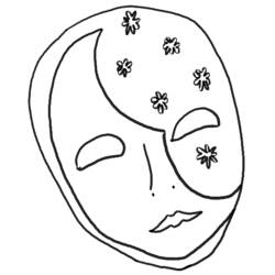 ぬりえページ: マスク (オブジェクト) #120499 - 無料の印刷可能なぬりえページ