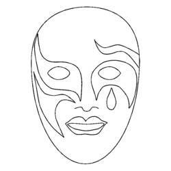 ぬりえページ: マスク (オブジェクト) #120528 - 無料の印刷可能なぬりえページ