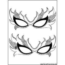 ぬりえページ: マスク (オブジェクト) #120563 - 無料の印刷可能なぬりえページ