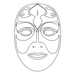 ぬりえページ: マスク (オブジェクト) #120574 - 無料の印刷可能なぬりえページ