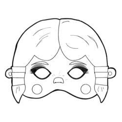 ぬりえページ: マスク (オブジェクト) #120592 - 無料の印刷可能なぬりえページ