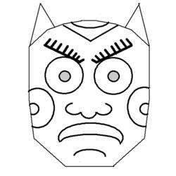 ぬりえページ: マスク (オブジェクト) #120771 - 無料の印刷可能なぬりえページ
