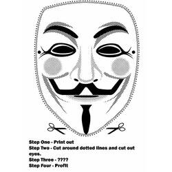 ぬりえページ: マスク (オブジェクト) #120854 - 無料の印刷可能なぬりえページ