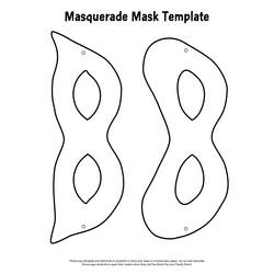 ぬりえページ: マスク (オブジェクト) #120869 - 無料の印刷可能なぬりえページ