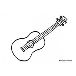 ぬりえ: 楽器 - 無料の印刷可能なぬりえページ