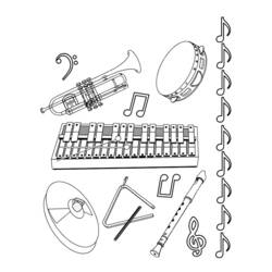 ぬりえページ: 楽器 (オブジェクト) #167360 - 無料の印刷可能なぬりえページ