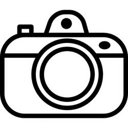 ぬりえ: カメラ - 無料の印刷可能なぬりえページ