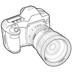 ぬりえページ: カメラ (オブジェクト) #119738 - 無料の印刷可能なぬりえページ