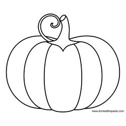 ぬりえ: かぼちゃ - 無料の印刷可能なぬりえページ