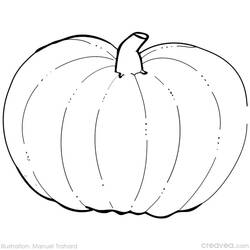 ぬりえページ: かぼちゃ (オブジェクト) #166939 - 無料の印刷可能なぬりえページ