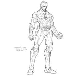 ぬりえ: Daredevil - 無料の印刷可能なぬりえページ