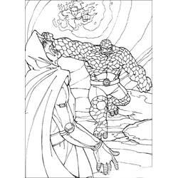 ぬりえページ: ファンタスティック・フォー (スーパーヒーローとスーパーヴィラン) #76374 - 無料の印刷可能なぬりえページ