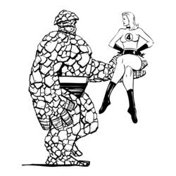 ぬりえページ: ファンタスティック・フォー (スーパーヒーローとスーパーヴィラン) #76395 - 無料の印刷可能なぬりえページ