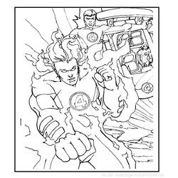 ぬりえページ: ファンタスティック・フォー (スーパーヒーローとスーパーヴィラン) #76476 - 無料の印刷可能なぬりえページ