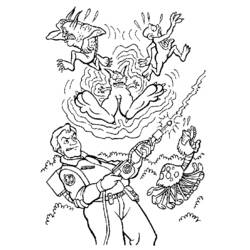 ぬりえ: Ghostbusters - 無料の印刷可能なぬりえページ