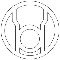 ぬりえ: グリーンランタン - 無料の印刷可能なぬりえページ
