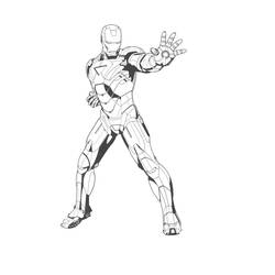 ぬりえページ: アイアンマン (スーパーヒーローとスーパーヴィラン) #80522 - 無料の印刷可能なぬりえページ