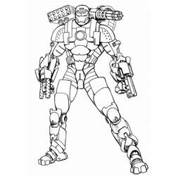 ぬりえページ: アイアンマン (スーパーヒーローとスーパーヴィラン) #80524 - 無料の印刷可能なぬりえページ