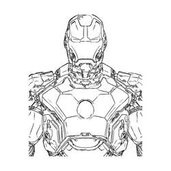 ぬりえページ: アイアンマン (スーパーヒーローとスーパーヴィラン) #80536 - 無料の印刷可能なぬりえページ