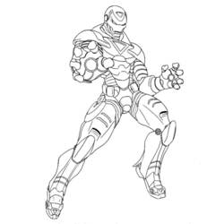 ぬりえページ: アイアンマン (スーパーヒーローとスーパーヴィラン) #80591 - 無料の印刷可能なぬりえページ