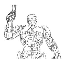 ぬりえ: RoboCop - 無料の印刷可能なぬりえページ