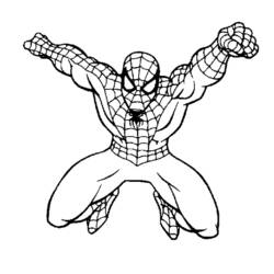 ぬりえ: スパイダーマン - 無料の印刷可能なぬりえページ