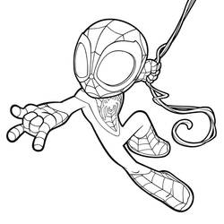 ぬりえ: SpideyとHis Amazing Friends - 無料の印刷可能なぬりえページ