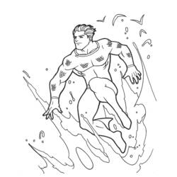ぬりえページ: アクアマン (スーパーヒーロー) #84976 - 無料の印刷可能なぬりえページ