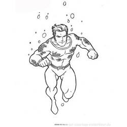 ぬりえページ: アクアマン (スーパーヒーロー) #84977 - 無料の印刷可能なぬりえページ