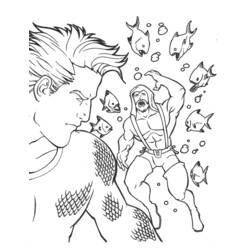 ぬりえページ: アクアマン (スーパーヒーロー) #85005 - 無料の印刷可能なぬりえページ