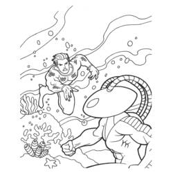 ぬりえページ: アクアマン (スーパーヒーロー) #85016 - 無料の印刷可能なぬりえページ