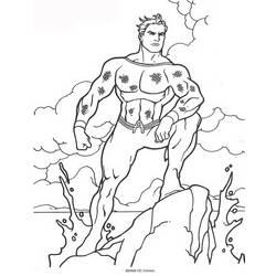 ぬりえページ: アクアマン (スーパーヒーロー) #85028 - 無料の印刷可能なぬりえページ