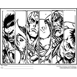 ぬりえページ: アベンジャーズ (スーパーヒーロー) #74064 - 無料の印刷可能なぬりえページ