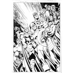 ぬりえページ: アベンジャーズ (スーパーヒーロー) #74089 - 無料の印刷可能なぬりえページ